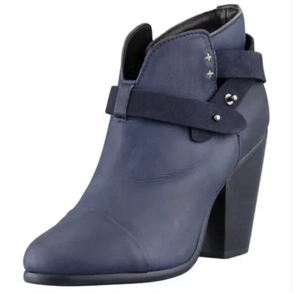 Rag and Bone Harrow Boot in Navy - Picture 2 of 9